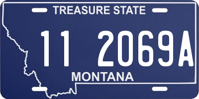 MT license plate 112069A