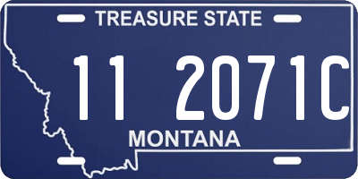 MT license plate 112071C