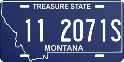 MT license plate 112071S