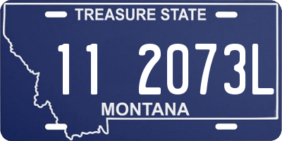 MT license plate 112073L