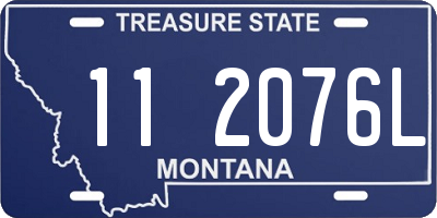 MT license plate 112076L