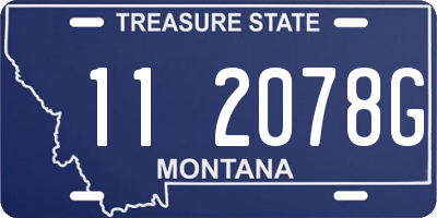 MT license plate 112078G