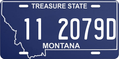 MT license plate 112079D