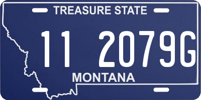 MT license plate 112079G