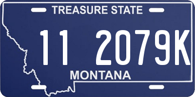 MT license plate 112079K
