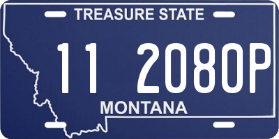 MT license plate 112080P