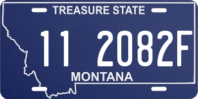 MT license plate 112082F