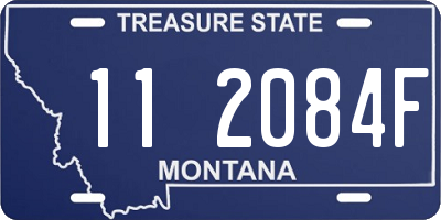 MT license plate 112084F