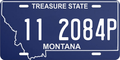 MT license plate 112084P