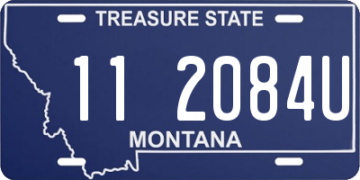 MT license plate 112084U