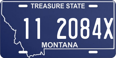 MT license plate 112084X