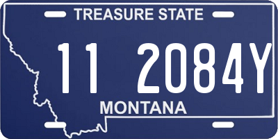 MT license plate 112084Y