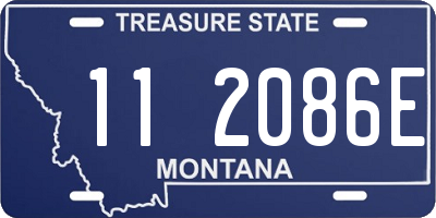 MT license plate 112086E