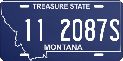 MT license plate 112087S