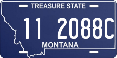 MT license plate 112088C