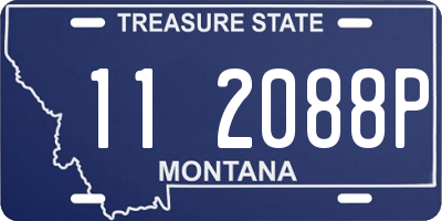 MT license plate 112088P