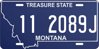MT license plate 112089J