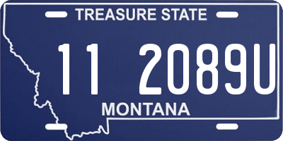 MT license plate 112089U