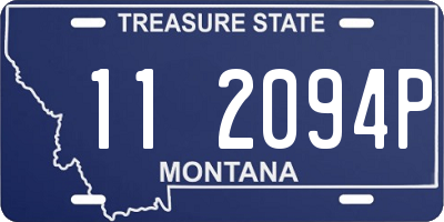 MT license plate 112094P