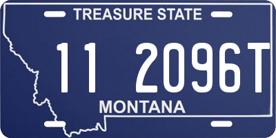 MT license plate 112096T