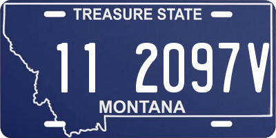 MT license plate 112097V