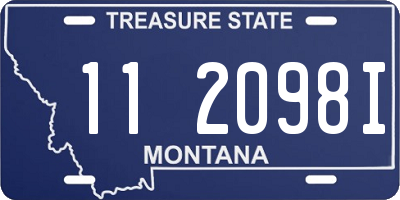 MT license plate 112098I