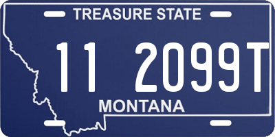 MT license plate 112099T