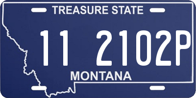 MT license plate 112102P