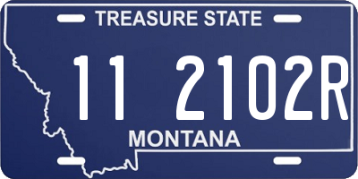 MT license plate 112102R