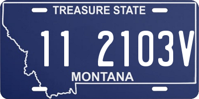 MT license plate 112103V