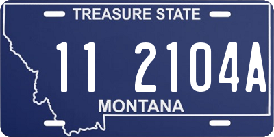 MT license plate 112104A