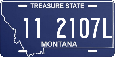 MT license plate 112107L