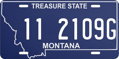 MT license plate 112109G