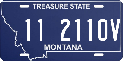 MT license plate 112110V