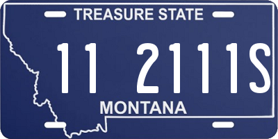 MT license plate 112111S