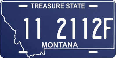 MT license plate 112112F