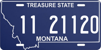 MT license plate 112112O