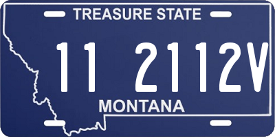 MT license plate 112112V