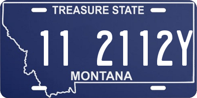 MT license plate 112112Y