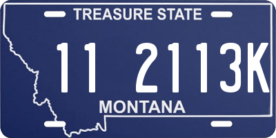 MT license plate 112113K