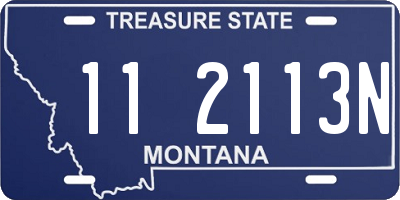 MT license plate 112113N