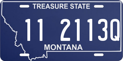 MT license plate 112113Q