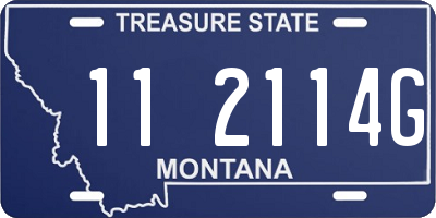 MT license plate 112114G
