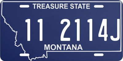 MT license plate 112114J