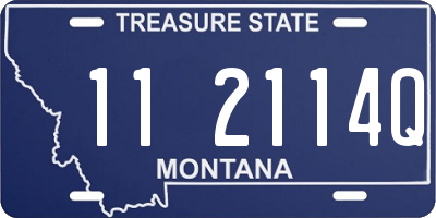 MT license plate 112114Q