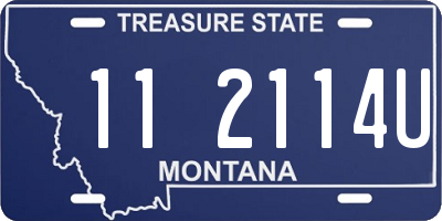MT license plate 112114U