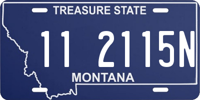 MT license plate 112115N
