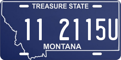 MT license plate 112115U