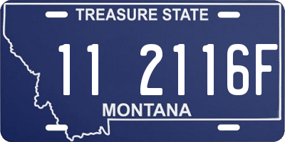 MT license plate 112116F