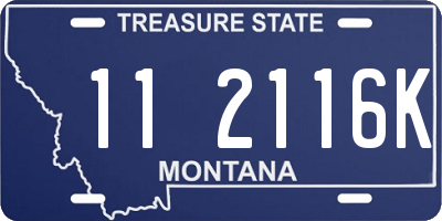 MT license plate 112116K